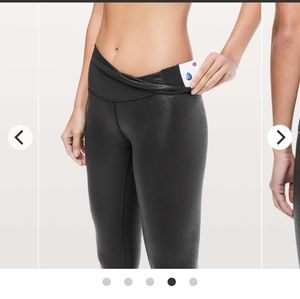 Wunder under 28' black foil leggings